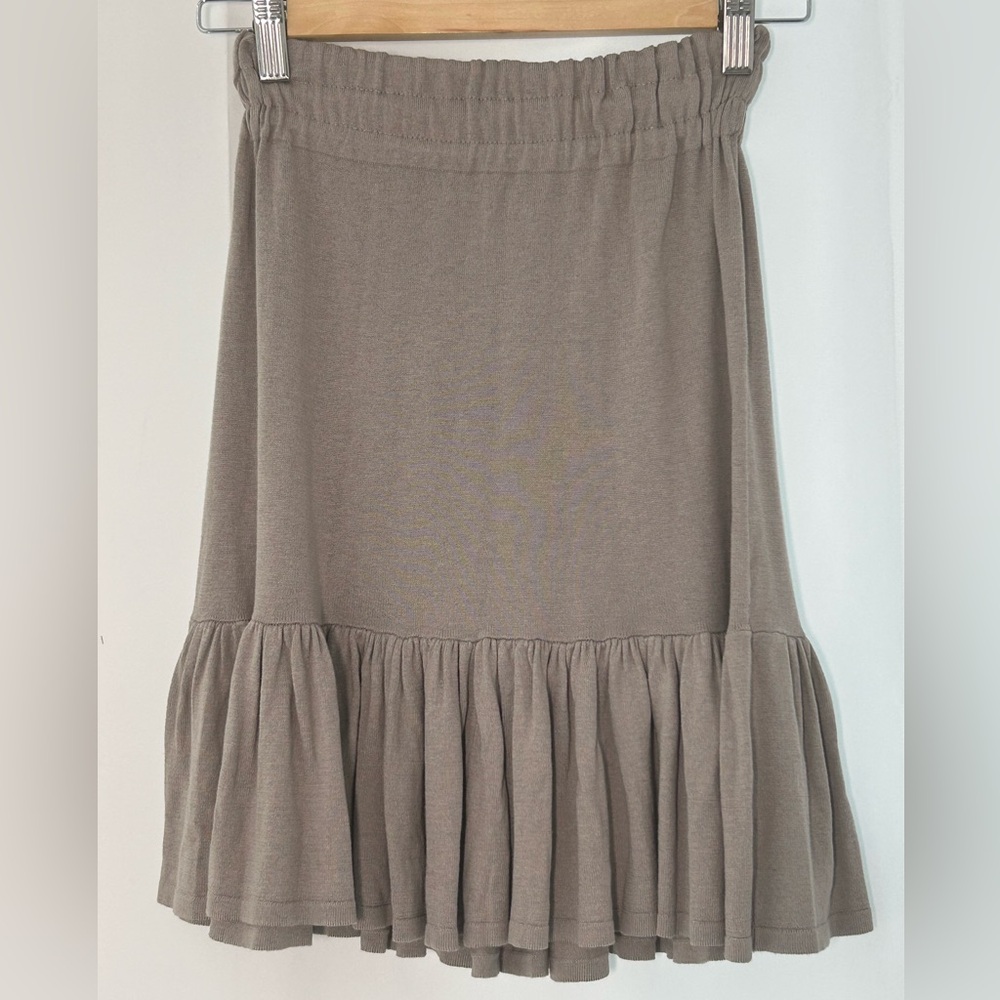 NWT ANJARA Silk Blend Ruffle Mini Skirt